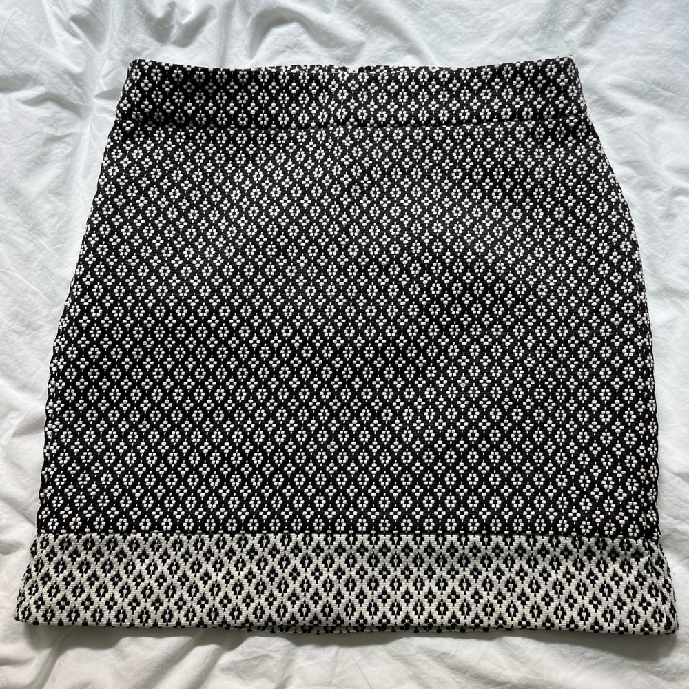 Loft jacquard skirt